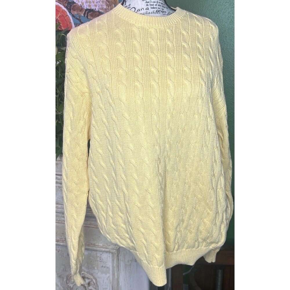 John Galt Brandy Melville Yellow Sweater OS Butter mom Preppy Coastal